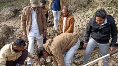 5 फिट लम्बे मगरमच्छ का रेस्क्यू