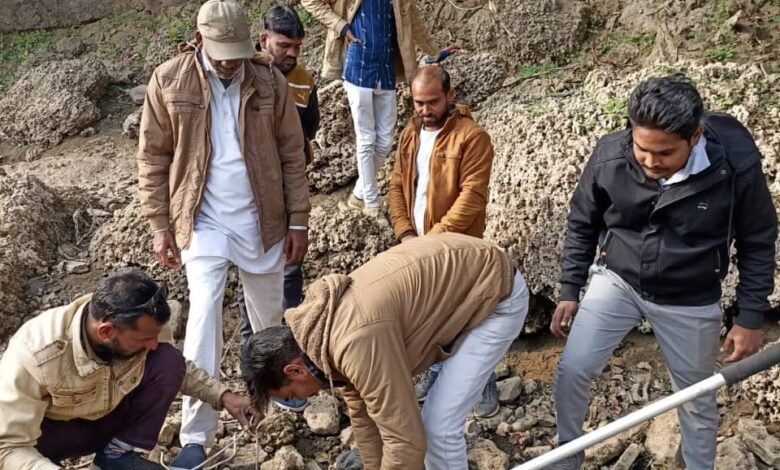 5 फिट लम्बे मगरमच्छ का रेस्क्यू 5 फिट लम्बे मगरमच्छ का रेस्क्यू