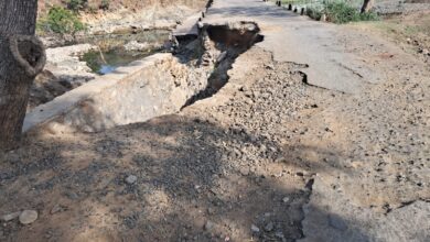 दो राज्यों को जोड़ने वाली सड़क की पुलिया हुई जानलेवा