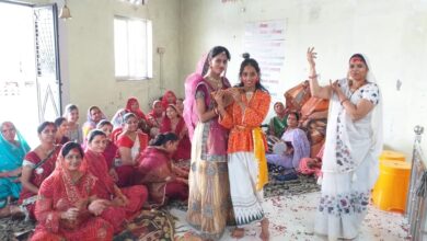 एरिया पति भक्त महिला मंडल द्वारा फाग महोत्सव पर हुए भजन कीर्तन