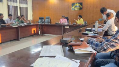 जिला कलेक्टर द्वारा विद्युत सप्लाई से संबंधित मुद्दो पर ली बैठक