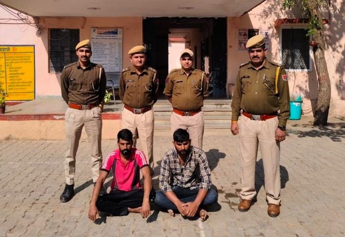 3 लाख रूपये कीमत के आर आर यु नेटवर्क चोरी करने के मामले मे दो अभियुक्त गिरफ्तार 3 लाख रूपये कीमत के आर आर यु नेटवर्क चोरी करने के मामले मे दो अभियुक्त गिरफ्तार