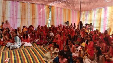 अरनोद में प्रजापत समाज ने बैंडबाजे के साथ निकाला श्रीयादे माता का भव्य जुलुस