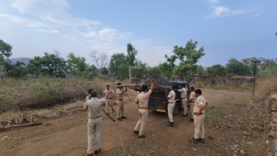 अवैध रूप से अतिक्रमण का प्रयास कर रहे ग्रामीणों को वन विभाग द्वारा खदेड़ा –