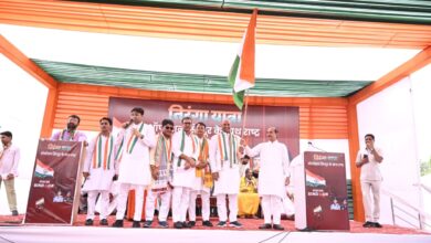 सांसद सीपी जोशी तिरंगा यात्रा में हुए शामिल