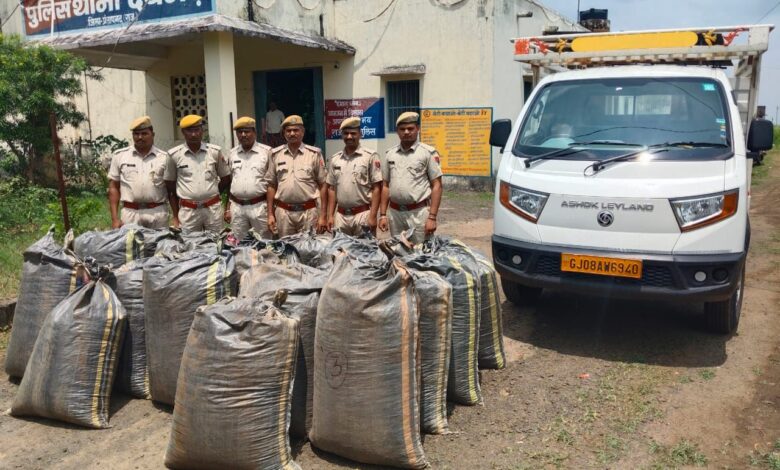 475 किलो 81 ग्राम अवैध डोडाचुरा व अवैध डोडाचूरा परिवहन में प्रयुक्त लोंडिग वाहन किया जब्त