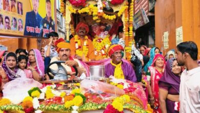 गादी माता की भव्य शोभायात्रा में आई माता के दर्शन को उमड़ा श्रद्धा का सैलाब